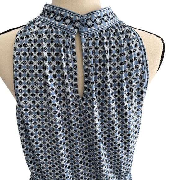 Max Studio Sleeveless Maxi Dress Size: Large Color: Blue/Black - Picture 6 of 13